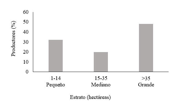 Distribución
de las unidades de producción