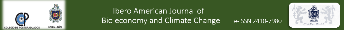 Iberoamerican Journal of Bioeconomy and Climate Change eISSN 2410-7980